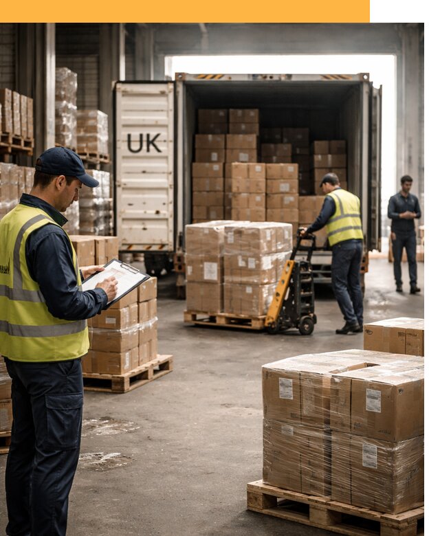 Доставка грузов из Великобритании с таможенным оформлением от 13566