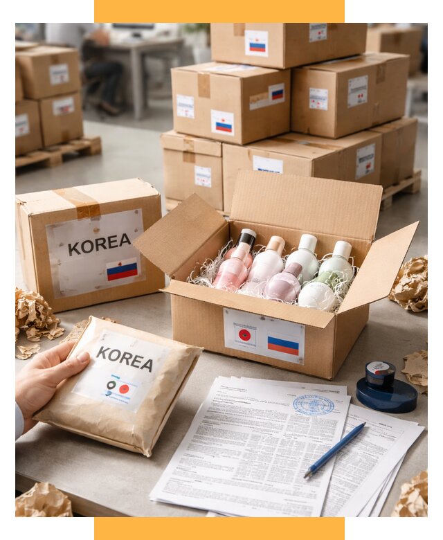 Доставка косметики из Кореи от 9225 р. под ключ | СетСервис-Шхт