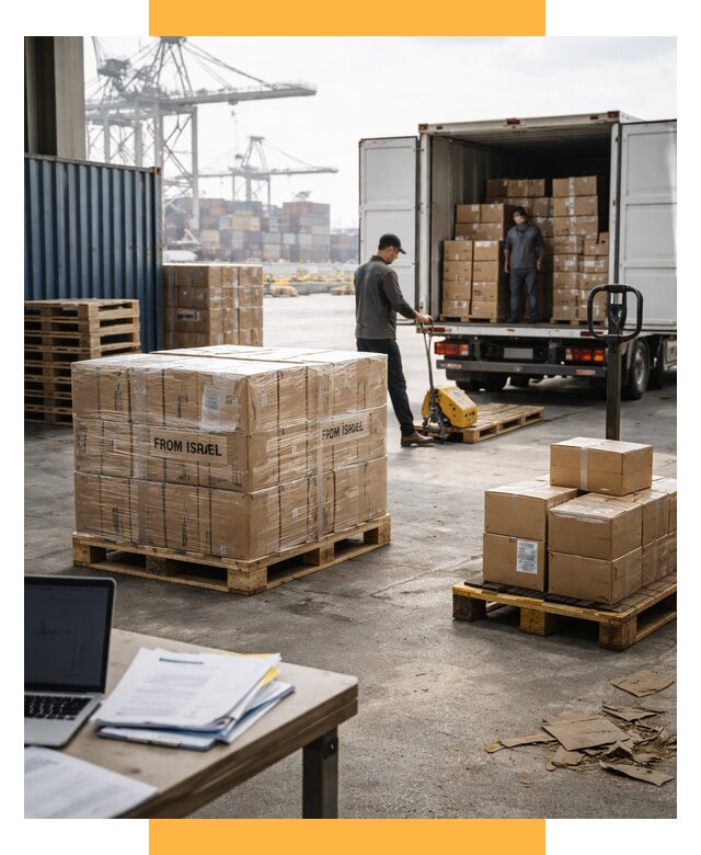 Доставка грузов из Израиля от 16280 р., логистика от СетСервис-Шхт