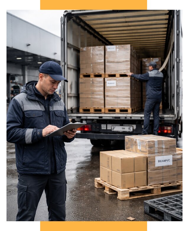 Доставка грузов из Беларуси от 16280 р. логистика СетСервис-Шхт
