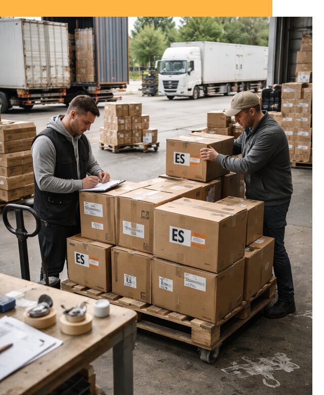 Доставка грузов в Испанию автотранспортом от 37986 руб