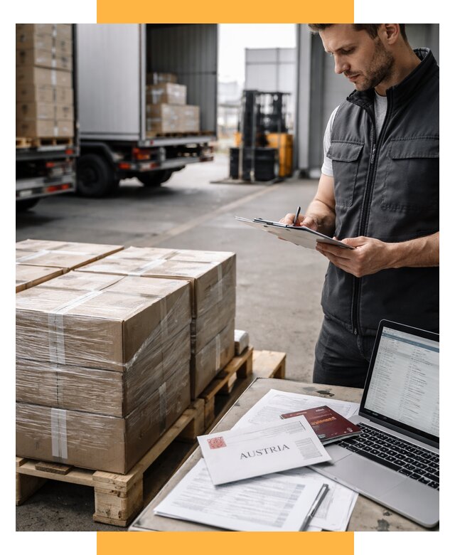 Доставка в Австрию от 70545 р. Логистика и экспорт СетСервис-Шхт