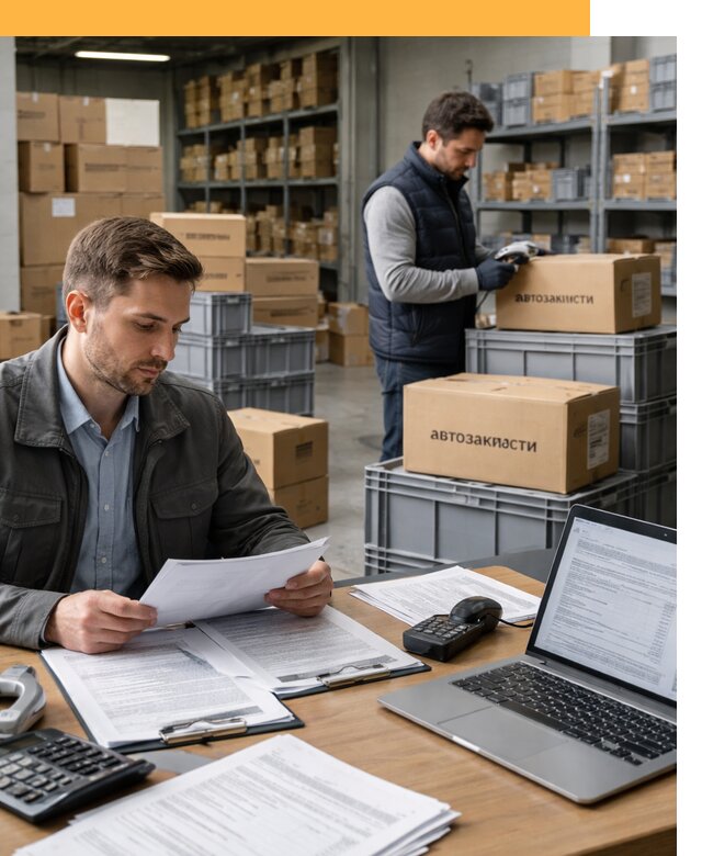 Таможенное оформление автозапчастей по выгодным тарифам от 9225