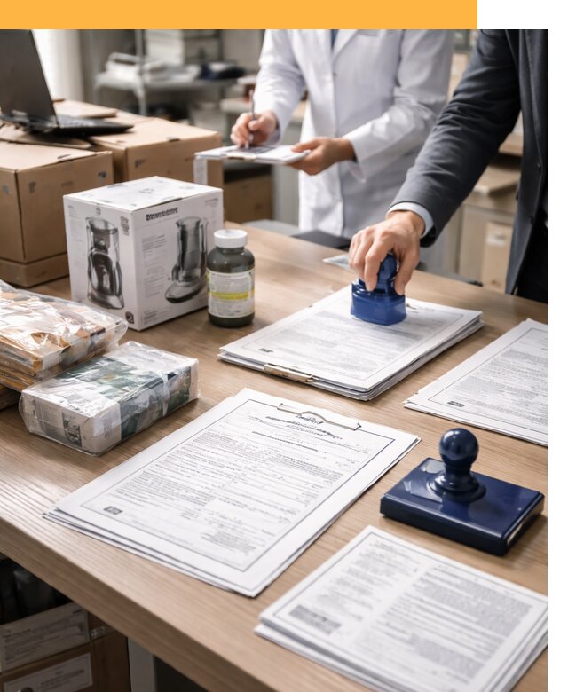 Сертификация импортных товаров от 13024 с таможенным сопровождением