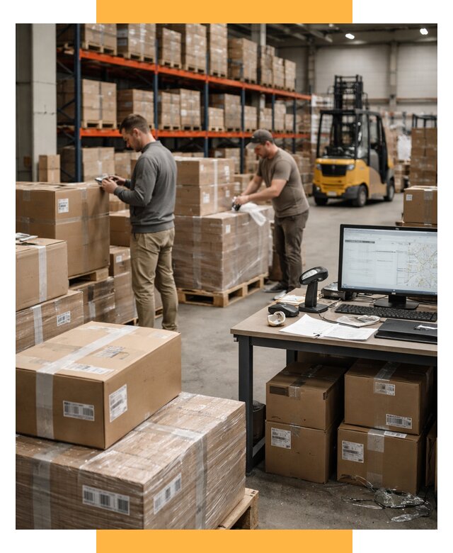 Склад консолидации в Европе от 7054 р., услуги СетСервис-Шхт